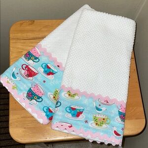 Colorful Teacup Kitchen Towels